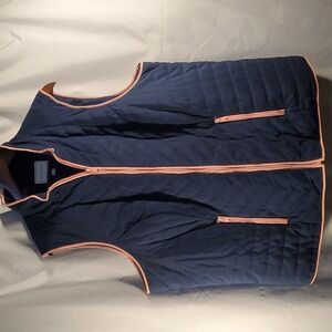 Charter Club Quilted Vest, 3X, Blue & Pink